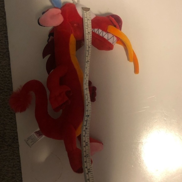 Nwt Disney Mulan Mushu Red Dragon Plushie Stuffie Plus 12” - Picture 10 of 10
